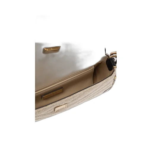 Kira Mixed-Media Shoulder Bag