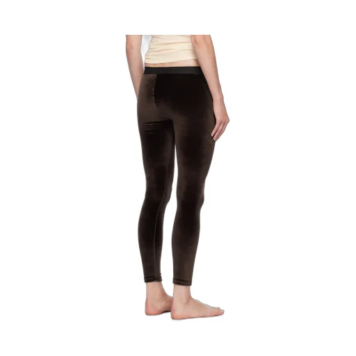 Stretch Lustrous Velour Signature Leggings