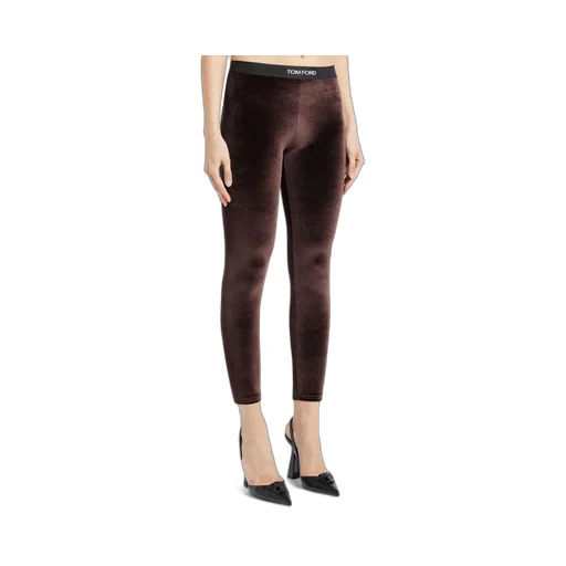 Stretch Lustrous Velour Signature Leggings
