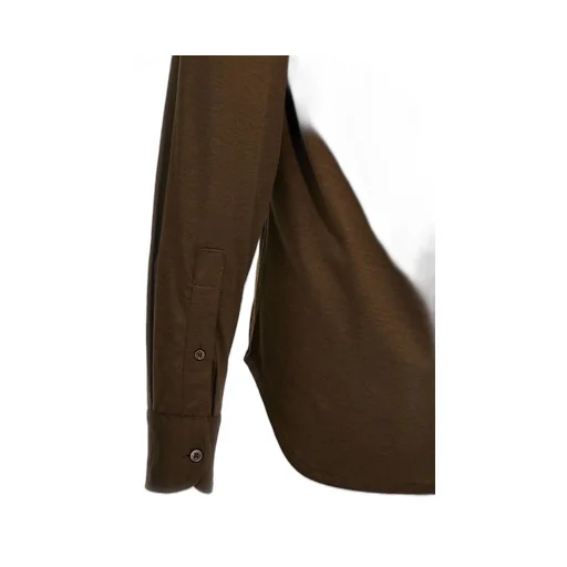 Long-Sleeved Lapel Shirt