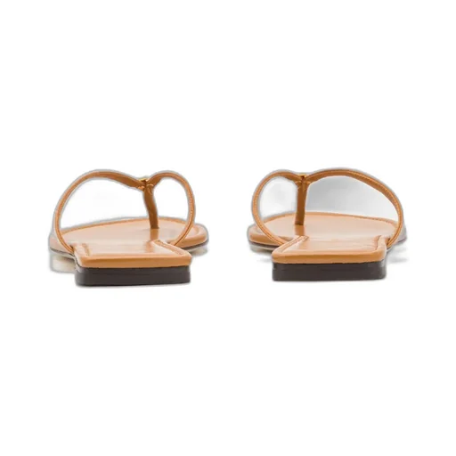 Capri Logo Plaque Thong Sandals