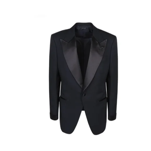 Peak Lapel Single-Breasted Blazer