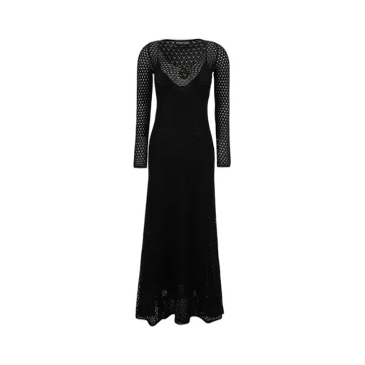 Crochet Knit Maxi Dress