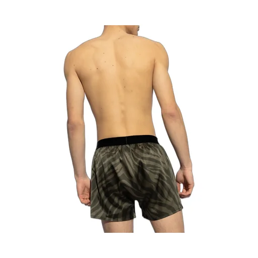 Zebra-Print Stretch-Silk Boxers