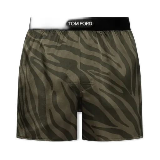 Zebra-Print Stretch-Silk Boxers