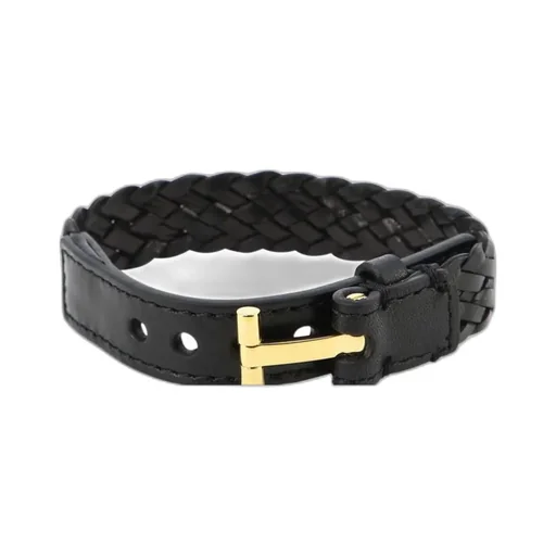 T-Lock Leather Bracelet