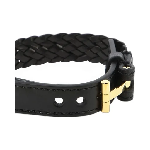 T-Lock Leather Bracelet