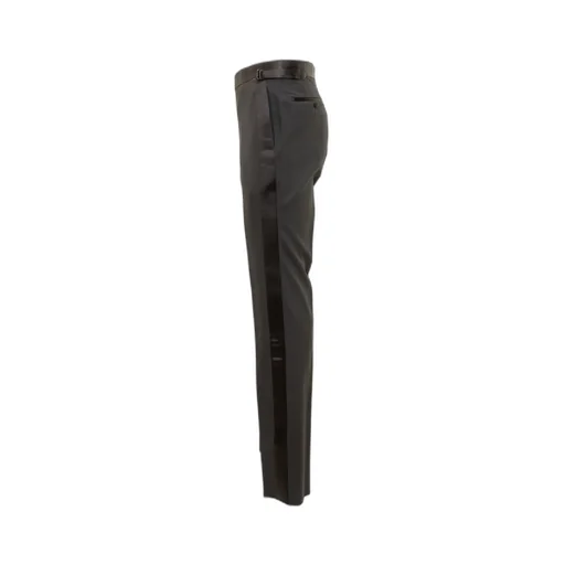 Side-Buckled Evening Trousers