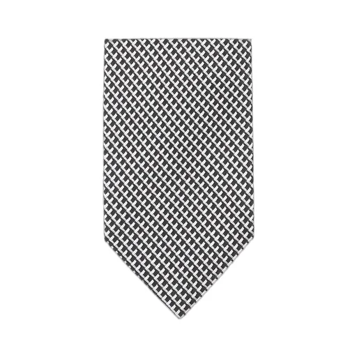 Patterned-Jacquard Pointed-Tip Tie