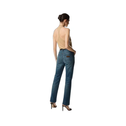 Logo Patch Straight-Leg Jeans