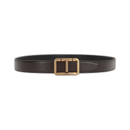 Logo Plaque Buckle Belt
