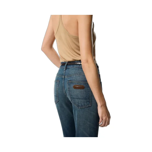 Logo Patch Straight-Leg Jeans