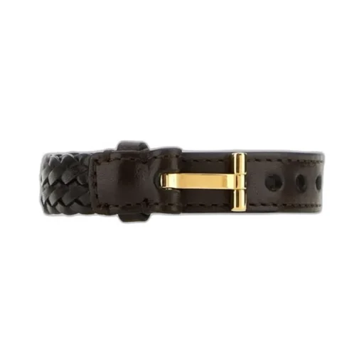 T-Lock Leather Bracelet