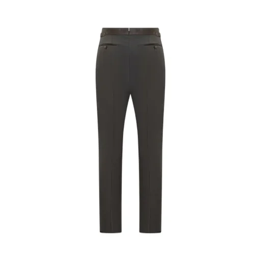 Side-Buckled Evening Trousers