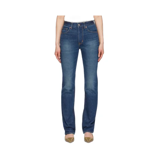Logo Patch Straight-Leg Jeans