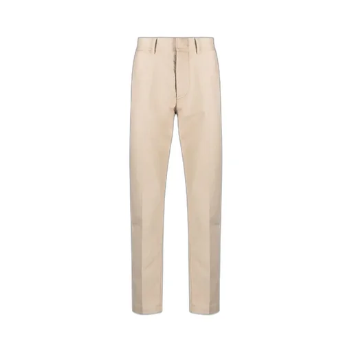 Logo Patch Straight-Leg Tailored Trousers
