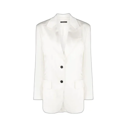 V-Neck Single-Breasted Blazer