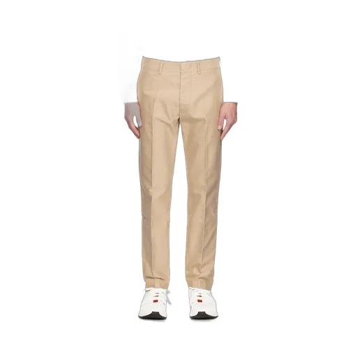 Logo Patch Straight-Leg Tailored Trousers