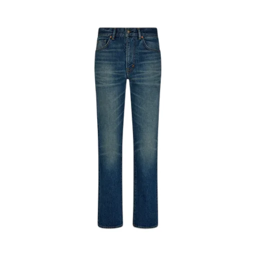 Logo Patch Straight-Leg Jeans