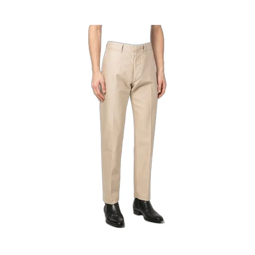 Logo Patch Straight-Leg Tailored Trousers