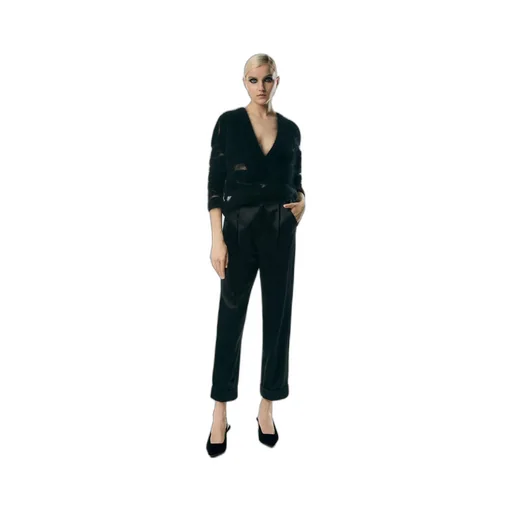 High Waist Straight-Leg Trousers