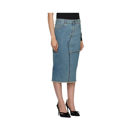 Denim Midi Skirt