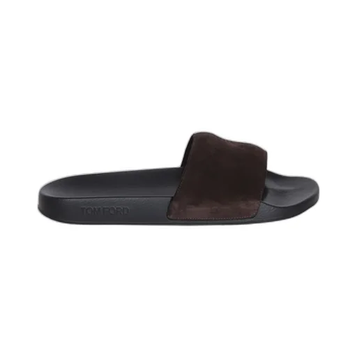 Logo-Perforated Open-Toe Slides