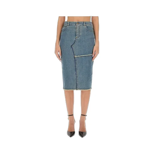Denim Midi Skirt