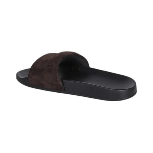 Logo-Perforated Open-Toe Slides
