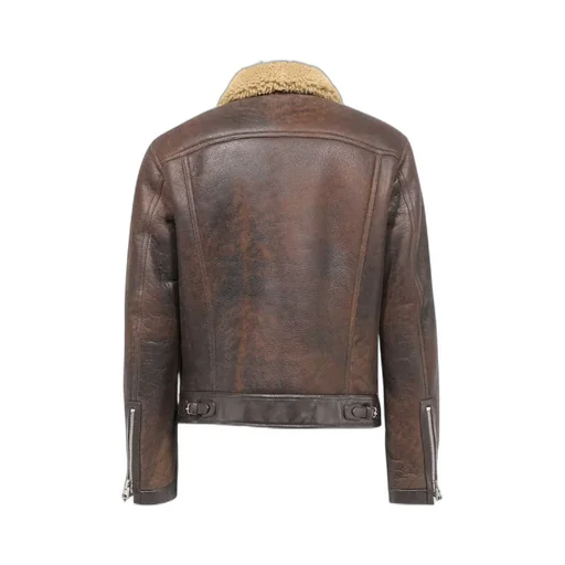 Zip-Up Leather Jacket