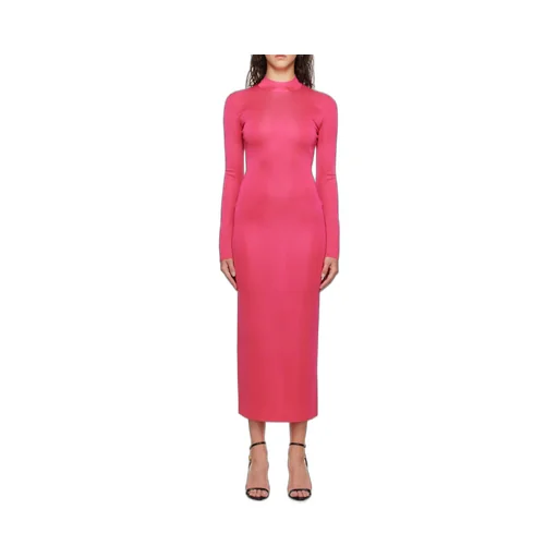 Small High-Necked Zipper Dress