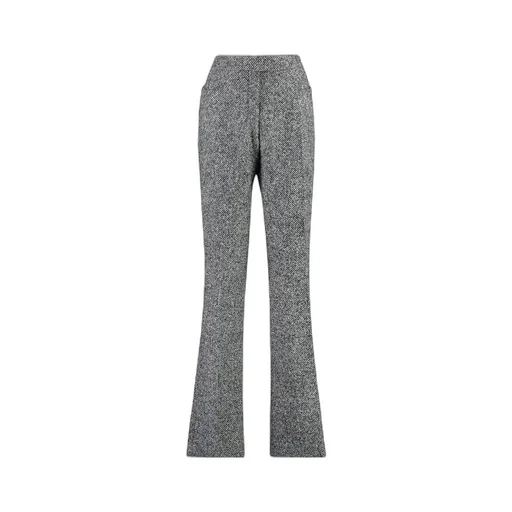 Tweed Flared Trousers