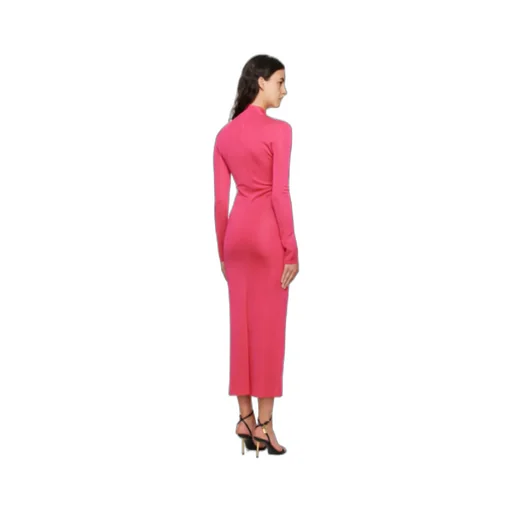 Small High-Necked Zipper Dress
