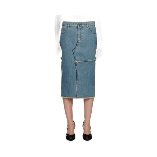 Denim Midi Skirt