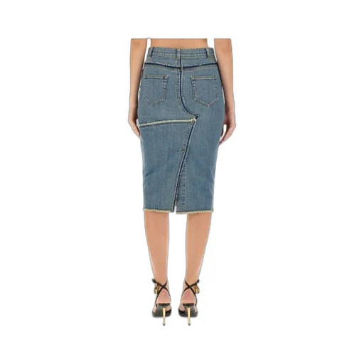 Denim Midi Skirt
