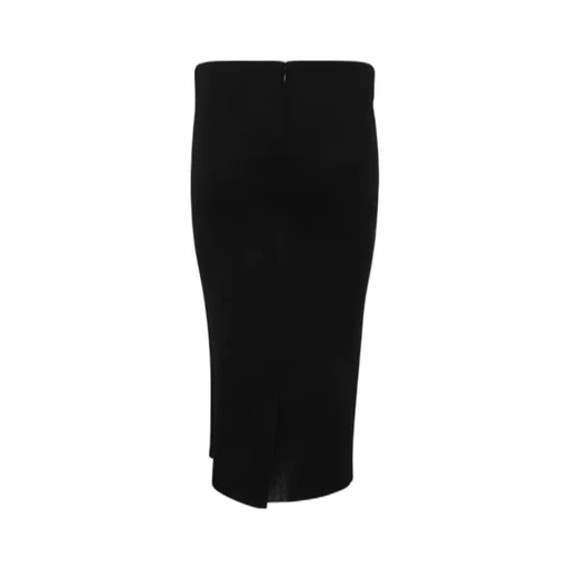 High-Waisted Stretched Midi Skirt