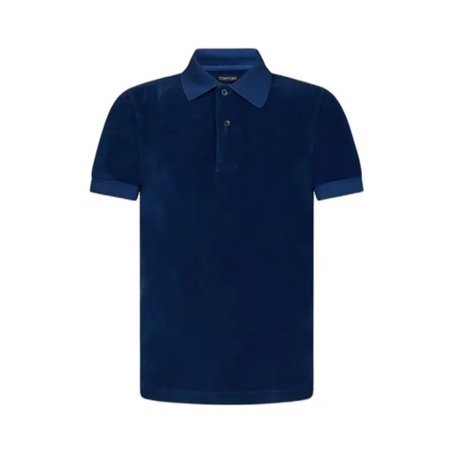 Towelling Short-Sleeved Slim-Fit Polo Shirt