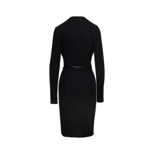 V-Neck Belted Wrap Dress