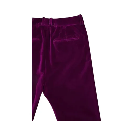 Mid-Waisted Velvet Pants