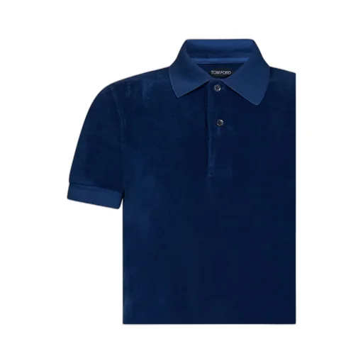 Towelling Short-Sleeved Slim-Fit Polo Shirt