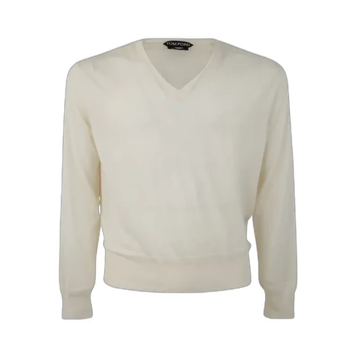 Long-Sleeved V-Neck Jumper