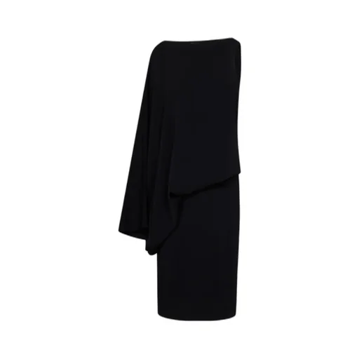 Asymmetric Silk Midi Dress