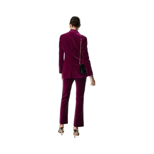 Mid-Waisted Velvet Pants