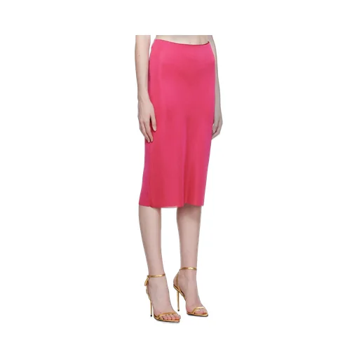 Zipper Medium Length Skirt