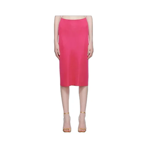Zipper Medium Length Skirt