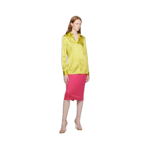 Zipper Medium Length Skirt