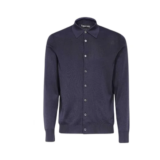 Long-Sleeved Knitted Shirt