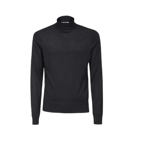 Mock-Neck Knitted Jumper