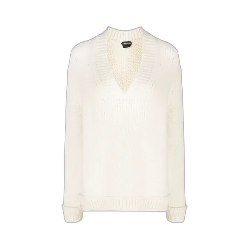 V-Neck Chunky-Knit Jumper