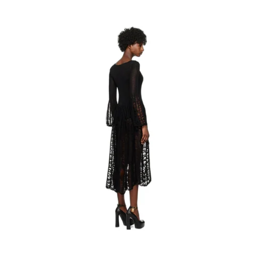 Large Ladder Long-Sleeved Dress